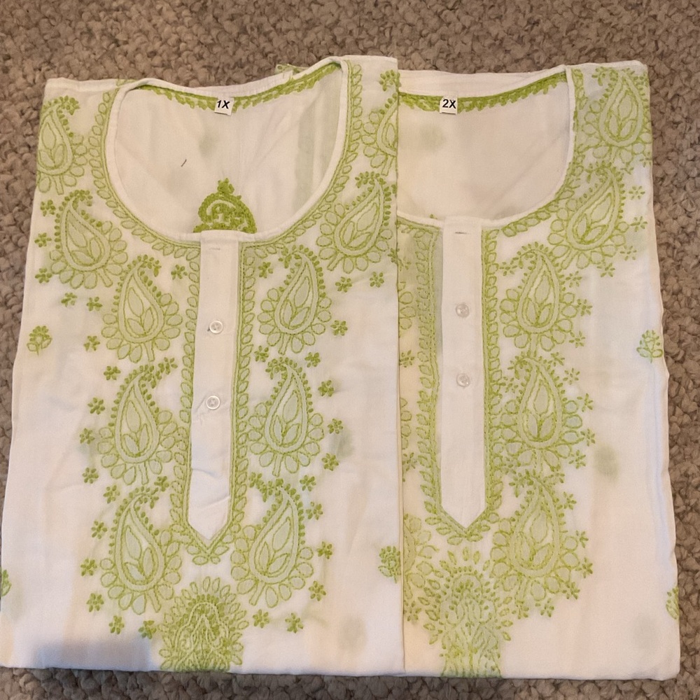Tunic kurta kurti pre cotton hand embroidery
